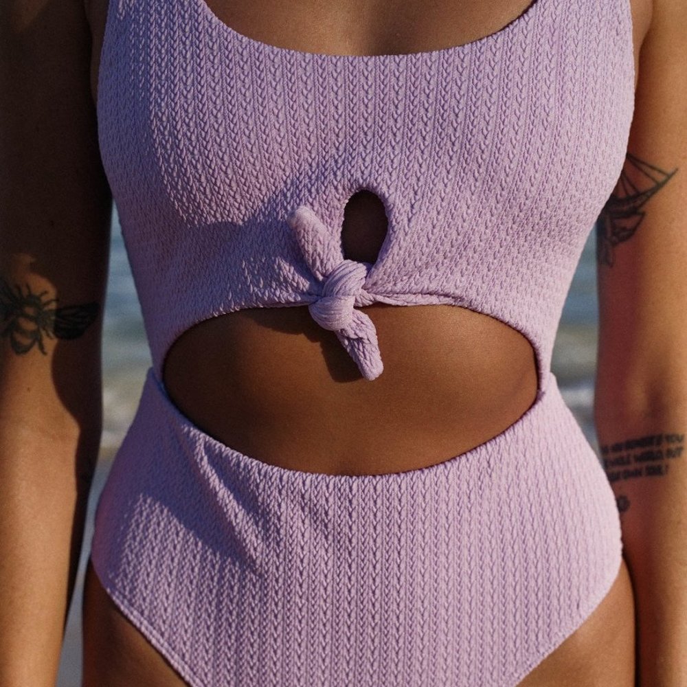 Billabong Braid Rib Cut Out One-Piece - Picture 2 of 3